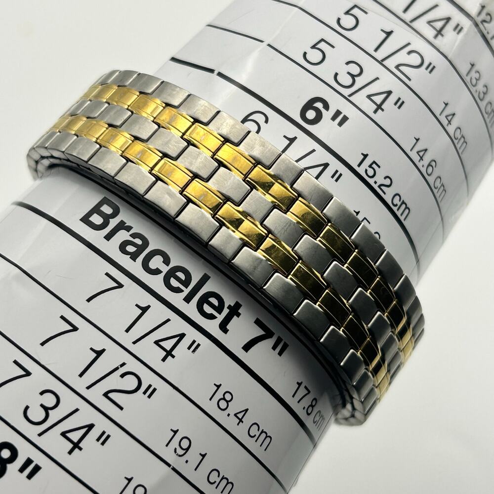 Timex Silver Gold Men’s Watch Date Display Working New Battery - Picture 8 of 8